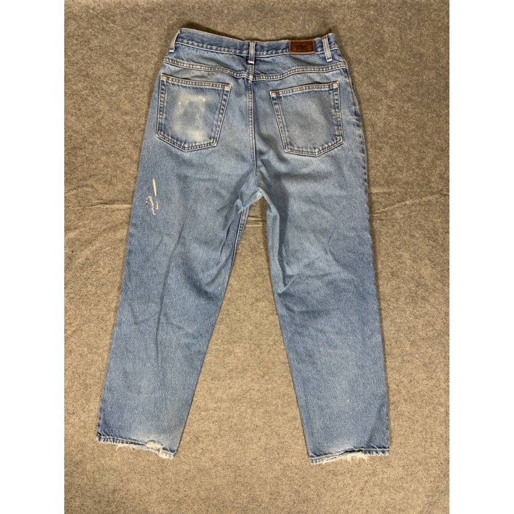 LL Bean Relaxed Fit Mens Jeans 32x29 Medium Wash Blue Denim Cotton 134770 - Picture 8 of 9